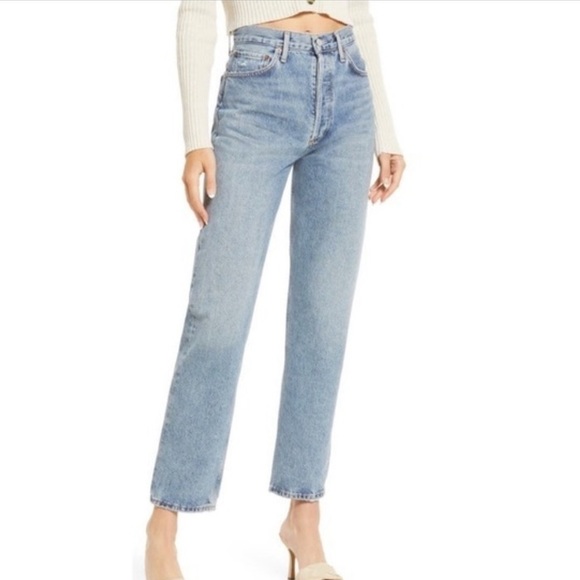 Agolde 90’s Pinch High Waist Straight Leg B40 - Picture 1 of 8